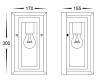 Felix Galvanised Iron Black Wall Light IP44